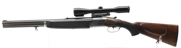 Bockb&uuml;chsflinte ZBROJOVKA BRNO - 502,3 - Note 3  - tschechische Bockb&uuml;chsflinte aus den Br&uuml;nner Waffenwerken (Zbrojovka Brno), Modell 502.3, technisch sehr guter Zustand, optisch Note 3,5 (Nutzungsspuren an Schaft und Metall, Metall leicht berieben, unter