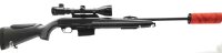 Repetierb&uuml;chse Verney Carron - Speedline .30-06 - Note 1  - tolles Komplettset von Verney-Carron (Frankreich), Modell Speedline Karbon, Kal. .30-06Spr., mit ERA -Schalld&auml;mpfer SOB3D und ZF SUTTER 3-12x50e (m. Leuchtpunkt), sowie Dentler Basis, patentierte