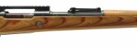 Repetierb&uuml;chse Mauser - K98k Israel - Note 2  - Mauser Oberndorf - Israeli, Kal. .308 Win. (7,62mm), Schichtholzschaft, nicht nummerngleich, Anbauteile und Schaftkappe verchromt, Schiebeviserung vorhanden, dazu feste Picatinnyschiene v. Farrell installier