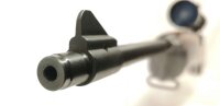 halbautomatische B&uuml;chse Ruger - Mini 14 - Note 2  - halbautomatische B&uuml;chse RUGER Ranch Rifle, auch Mini 14 genannt, Kal. .223 Remington, Holzschaft (oberes Schaftteil leicht heller als Hauptschaft), Metallschaftkappe, schwarzes System und Lauf, Drehkimme