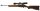 halbautomatische B&uuml;chse Ruger - Mini 14 - Note 2  - halbautomatische B&uuml;chse RUGER Ranch Rifle, auch Mini 14 genannt, Kal. .223 Remington, Holzschaft (oberes Schaftteil leicht heller als Hauptschaft), Metallschaftkappe, schwarzes System und Lauf, Drehkimme