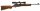 halbautomatische B&uuml;chse Ruger - Mini 14 - Note 2  - halbautomatische B&uuml;chse RUGER Ranch Rifle, auch Mini 14 genannt, Kal. .223 Remington, Holzschaft (oberes Schaftteil leicht heller als Hauptschaft), Metallschaftkappe, schwarzes System und Lauf, Drehkimme