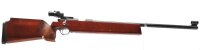 Einzellader B&uuml;chse Sportwaffen Suhl - M150 - Note 3  - beliebte Einzellader-KK-Matchwaffe aus dem Hause Ernst-Th&auml;lmann-Werke Suhl, Made in GDR, mit Matchholzschaft aus Buche, rotbraun, Zustand optisch Note 3,0, St&ouml;tzer Diopter, Ringkorn im Korntunnel, UIT