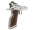halbautomatische Pistole Tanfoglio - P19 Gold Match BDS - Neuwertig - neuwertige Tanfoglio Gold Match BDS im Kal. 9mm Luger, 6" Lauf, bi-color, Holzgriffschalen, Sicherung Llinksseitig (f&uuml;r Rechtssch&uuml;tzen), LPA-Visierung (seiten- und h&ouml;henverstellbar), sk