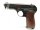 halbautomatische Pistole CZ Uhersky Brod - fnh 27 - Note 2  - tschechische Pistole der Wehrmacht mit Abnahmestempel, Modell CZ 27 (auch vz27) in der fnh-Variante, nachgefertigte Bakeltgriffschale (verm. Nicht original) in braun, kein g&uuml;ltiger BESCHUSS, We