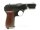 halbautomatische Pistole CZ Uhersky Brod - fnh 27 - Note 2  - tschechische Pistole der Wehrmacht mit Abnahmestempel, Modell CZ 27 (auch vz27) in der fnh-Variante, nachgefertigte Bakeltgriffschale (verm. Nicht original) in braun, kein g&uuml;ltiger BESCHUSS, We