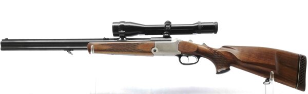 Bockb&uuml;chsflinte Blaser - 700/88 - Note 2  - optisch gut erhaltene BLASER Bockb&uuml;chsflinte 700/88 im Kal. 9,3x74R und 12/70, Handspanner, mit ZF von Carl Zeiss Jena (Diavari-ZM 2,5-10x48 T*), unbeleuchtet, technisch super gepflegt und einwandfrei, Schwenkmo