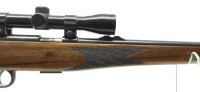 Repetierb&uuml;chse Krico - ohne - Note 3  - deutsche Repetierb&uuml;chse als Stutzenausf&uuml;hrung (Schonzeitb&uuml;chse), Hersteller KRICO (Stuttgart), Kaliber .22 Magnum (.22 WMR), mit deutschem Stecher, Zielfernrohr v. TASCO (4x32 mit Absehen 1), unbeleuchtet, Steckmaga