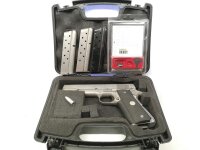 halbautomatische Pistole Colt - MK IV Series 80 - Note 2  - halbautomatische Pistole von COLT, Mod. MK IV Series 80, stainlessfarben, 1911er Baureihe mit Handballensicherung, Gummigriffschalen, LPA-Visierung (verstellbare Kimme), 120mm Laufl&auml;nge, inkl. de