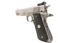 halbautomatische Pistole Colt - MK IV Series 80 - Note 2  - halbautomatische Pistole von COLT, Mod. MK IV Series 80, stainlessfarben, 1911er Baureihe mit Handballensicherung, Gummigriffschalen, LPA-Visierung (verstellbare Kimme), 120mm Laufl&auml;nge, inkl. de