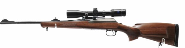Repetierb&uuml;chse Merkel - KR 1 Standard - Note 2  - hervorragende Jagdwaffe aus dem Hause Merkel, Modell KR1, Kaliber 8x57IS, durch Abzugsblech verstecktes, entnehmbares Magazin, tolles Schaftholz, Schaftbacke f&uuml;r Rechtssch&uuml;tzen, ventilierte Schaftkappe, id