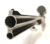 Bockb&uuml;chsflinte Michelitsch - Ferlach - Note 2  - Ferlacher Bockb&uuml;chsflinte v. Joh. Micheltitsch, Kaliber 8x57 RS (auch bekannt als 8x57JRS) und 16/65 (durch A. Kn&ouml;dler Ravensburg auf 16/70 erweitert), Beschu&szlig; 07/1978, Einhakmontage, ZF von ZEISS West Ger