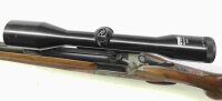 Bockb&uuml;chsflinte Michelitsch - Ferlach - Note 2  - Ferlacher Bockb&uuml;chsflinte v. Joh. Micheltitsch, Kaliber 8x57 RS (auch bekannt als 8x57JRS) und 16/65 (durch A. Kn&ouml;dler Ravensburg auf 16/70 erweitert), Beschu&szlig; 07/1978, Einhakmontage, ZF von ZEISS West Ger