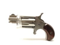 Revolver NAA - 22LLR - Note 1  - kleiner schnuckeliger KK-Revolver von North American Arms (NAA), Kaliber .22 lr., mit dunklen Holzgriffschalen, Single-Action, Laufl&auml;nge 28mm, 4 Schuss Trommel, nutzbar f&uuml;r Fallenjagd etc., sehr guter Zustand (Note 1), mit