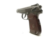 halbautomatische Pistole Baikal - IJ 70 - Note 3  - Makarov aus dem Hause Baikal,  neuerer Bauart, mit verstellbarer Kimme, linksseitiger Sicherung, Baikal-Bakelit Griffschalen, 90mm Laufl&auml;nge, inkl. 2tem Magazin, technisch in Ordung, optisch Note 3 *** v