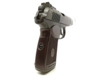 halbautomatische Pistole Baikal - IJ 70 - Note 3  - Makarov aus dem Hause Baikal,  neuerer Bauart, mit verstellbarer Kimme, linksseitiger Sicherung, Baikal-Bakelit Griffschalen, 90mm Laufl&auml;nge, inkl. 2tem Magazin, technisch in Ordung, optisch Note 3 *** v