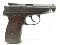 halbautomatische Pistole Baikal - IJ 70 - Note 3  - Makarov aus dem Hause Baikal,  neuerer Bauart, mit verstellbarer Kimme, linksseitiger Sicherung, Baikal-Bakelit Griffschalen, 90mm Laufl&auml;nge, inkl. 2tem Magazin, technisch in Ordung, optisch Note 3 *** v
