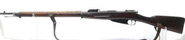 Repetierb&uuml;chse Mosin Nagant - M91 - Note 3  - altersuntypisch sch&ouml;ner langer finnischer (Mosin) Nagant , Mehrlader, Modell M91 (finnische Variante des 1891/30), Laufl&auml;nge: 800mm, Holz im ordentlichen Zustand, Lauf ebenfalls f&uuml;r einen Mosin Nagant sehr gut