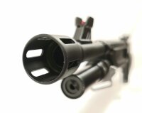 Repetierflinte HATSAN - Escort MP Tactical - Note 1  - Magnumreptierflinte von Hatsan (T&uuml;rkei), Modell Escort MP Tactical, mit taktischem Schaft (Pistolengriff), CIP S Beschuss (verst&auml;rkter Beschuss), kein Stahlschrotbeschuss, Kal. 12/76, R&ouml;hrenmagazin, P