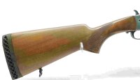 Einzellader Flinte Luger - TS 870 - Note 1  - robuste Einzellader-Kipplaufflinte mit Hahnspannung, silberfarbenes System, Kipplaufflinte (durch zur&uuml;ckziehen des Abzugsb&uuml;gels wird der Mechanismus freigegeben), Hahn muss gespannt werden zum Abschlagen, vent
