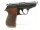 halbautomatische Pistole Walther - PPK - Note 2  - kleine feine Walther PPK aus Zella-Mehlis, 3" Lauf, Holzformgriff f. Rechtsh&auml;nder, Steckmagazin, Kaliber 7,65mm Browning, Beschu&szlig; Krone "U", guter gepflegter Gesamtzustand, auch f&uuml;r Sammler *** voreintrag