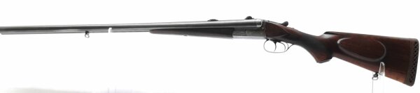 Doppelflinte Sauer & Sohn - ohne - Note 3  - typische Suhler Querflinte aus dem Hause Sauer & Sohn Suhl, Q1-Stempel, Basen f. Suhler Einhakmontage, technisch sehr gut, optisch: altersbedingte Spuren (Note 3), Doppelflinte mit Signalstiften, selbstsichernd