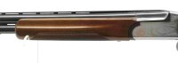 Bockdoppelflinte Rottweil - 500 - Note 2  - jagdliche Einabzug Flinte, Auszieher, Choke 1Stern und 3Stern (voll und halb), sch&ouml;nes verziertes silberfarbenes System, auch f&uuml;r sportliches Schie&szlig;en nutzbar, Sicherung auf Kolbenhals, Perlkorn, Kunststoffschaf