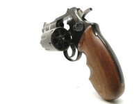 Revolver H. SCHMIDT OSTHEIM - Sierra 4 - Note 3  - kurzer Fangschu&szlig;revolver im Kal. .38special, ideal f&uuml;r die Jagd, kurzer Lauf (75mm), geringes Gewicht, solide verarbeitet, Zustand Note 3-, schwarze Ausf&uuml;hrung mit Holzgriffschalen, mit Fingermulden, 6-Sc