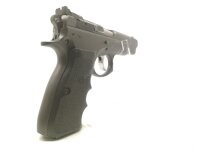 halbautomatische Pistole CZ Uhersky Brod - 75 B Practical - Note 2  - Frankonia&acute;s Sonderausf&uuml;hrung der CZ 75 B, Modell Practical, Kal. 9mm Luger, mit Schlitten ohne Schlagbolzensicherung, Hogue-Monogrip. LPA-Mikrometervisierung, Abzugsstopp und verl&auml;ngert