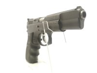 halbautomatische Pistole CZ Uhersky Brod - 75 B Practical - Note 2  - Frankonia&acute;s Sonderausf&uuml;hrung der CZ 75 B, Modell Practical, Kal. 9mm Luger, mit Schlitten ohne Schlagbolzensicherung, Hogue-Monogrip. LPA-Mikrometervisierung, Abzugsstopp und verl&auml;ngert