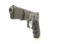 halbautomatische Pistole CZ Uhersky Brod - 75 B Practical - Note 2  - Frankonia&acute;s Sonderausf&uuml;hrung der CZ 75 B, Modell Practical, Kal. 9mm Luger, mit Schlitten ohne Schlagbolzensicherung, Hogue-Monogrip. LPA-Mikrometervisierung, Abzugsstopp und verl&auml;ngert