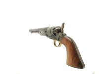 Perkussions-Revolver Pietta - Colt Army 1860 - Note 2  - italienischer Perkussionsrevolver im Kaliber .44(BlackPowder), 6-Schuss, Model Colt 1860 Army, stahlgebl&auml;utes System, Holzgriffe, messingfarbener Abzugsb&uuml;gel, Halterung f&uuml;r &Ouml;ffnungshebel nachgel&ouml;tet