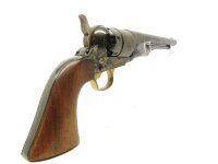 Perkussions-Revolver Pietta - Colt Army 1860 - Note 2  - italienischer Perkussionsrevolver im Kaliber .44(BlackPowder), 6-Schuss, Model Colt 1860 Army, stahlgebl&auml;utes System, Holzgriffe, messingfarbener Abzugsb&uuml;gel, Halterung f&uuml;r &Ouml;ffnungshebel nachgel&ouml;tet