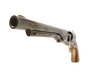 Perkussions-Revolver Pietta - Colt Army 1860 - Note 2  - italienischer Perkussionsrevolver im Kaliber .44(BlackPowder), 6-Schuss, Model Colt 1860 Army, stahlgebl&auml;utes System, Holzgriffe, messingfarbener Abzugsb&uuml;gel, Halterung f&uuml;r &Ouml;ffnungshebel nachgel&ouml;tet