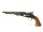 Perkussions-Revolver Pietta - Colt Army 1860 - Note 2  - italienischer Perkussionsrevolver im Kaliber .44(BlackPowder), 6-Schuss, Model Colt 1860 Army, stahlgebl&auml;utes System, Holzgriffe, messingfarbener Abzugsb&uuml;gel, Halterung f&uuml;r &Ouml;ffnungshebel nachgel&ouml;tet
