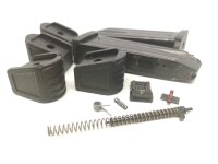 halbautomatische Pistole Heckler & Koch - SFP9L-SF Wippe - Note 1  - sportliche Pistole von Heckler & Koch, Modell SFP9L, mit Wippmechanik zur Magazinentnahme, Kunststoffgriffst&uuml;ck, Sicherung ab Abzugsz&uuml;ngel, verstellbare Kimme und Korn mit Leuchtpunkten,