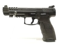 halbautomatische Pistole Heckler & Koch - SFP9L-SF Wippe - Note 1  - sportliche Pistole von Heckler & Koch, Modell SFP9L, mit Wippmechanik zur Magazinentnahme, Kunststoffgriffst&uuml;ck, Sicherung ab Abzugsz&uuml;ngel, verstellbare Kimme und Korn mit Leuchtpunkten,