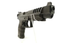 halbautomatische Pistole Heckler & Koch - SFP9L-SF Wippe - Note 1  - sportliche Pistole von Heckler & Koch, Modell SFP9L, mit Wippmechanik zur Magazinentnahme, Kunststoffgriffst&uuml;ck, Sicherung ab Abzugsz&uuml;ngel, verstellbare Kimme und Korn mit Leuchtpunkten,