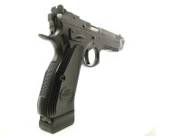 halbautomatische Pistole Frankonia - Taipan - Neuwertig - Sportpistole aus dem Hause Frankonia, Eigenentwicklung mit per Hand angepasstem Schlitten, verstellbarem Abzug, LPA TRT-Vsierung, 6" Lauf, 3 Steckmagazinen, Koffer, Anleitung, absolut neuwertiger Z