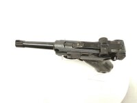 halbautomatische Pistole Mauser - P08 S42 - Note 2  - gut schie&szlig;ende (S&B 140grs. Subsonic) P 08 von Mauser Oberndorf, viele typische Nummern nicht sichtbar oder entfernt, somit nicht nummerngleich bzw. Nummerngleichheit nachweisbar, Schu&szlig;verhalten sehr g