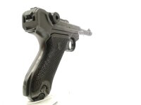 halbautomatische Pistole Mauser - P08 S42 - Note 2  - gut schie&szlig;ende (S&B 140grs. Subsonic) P 08 von Mauser Oberndorf, viele typische Nummern nicht sichtbar oder entfernt, somit nicht nummerngleich bzw. Nummerngleichheit nachweisbar, Schu&szlig;verhalten sehr g