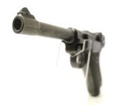 halbautomatische Pistole Mauser - P08 S42 - Note 2  - gut schie&szlig;ende (S&B 140grs. Subsonic) P 08 von Mauser Oberndorf, viele typische Nummern nicht sichtbar oder entfernt, somit nicht nummerngleich bzw. Nummerngleichheit nachweisbar, Schu&szlig;verhalten sehr g