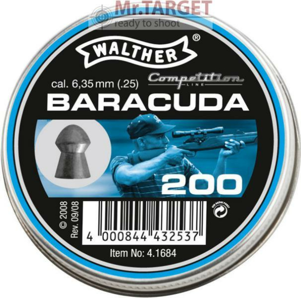 WALTHER BARACUDA 6,35 mm, 200 Stück