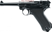 Legends P08 CO2 Pistole 4,5 mm Stahl BB br&uuml;niert,...